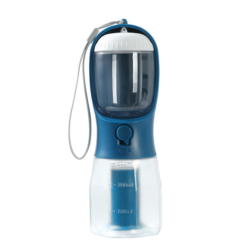 Portable 3-in-1 Dog Water Cup with Food Compartment and Waste Bag Dispenser - Multi-Functional Pet Supplies