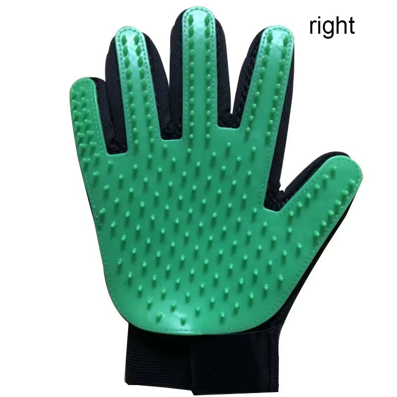 Pet Grooming Glove for Dogs and Cats - Deshedding Hair Remover and Massage Brush for Effective Cleaning and Care
