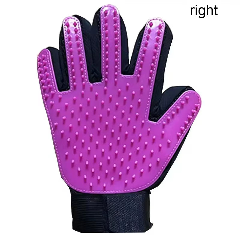 Pet Grooming Glove for Dogs and Cats - Deshedding Hair Remover and Massage Brush for Effective Cleaning and Care