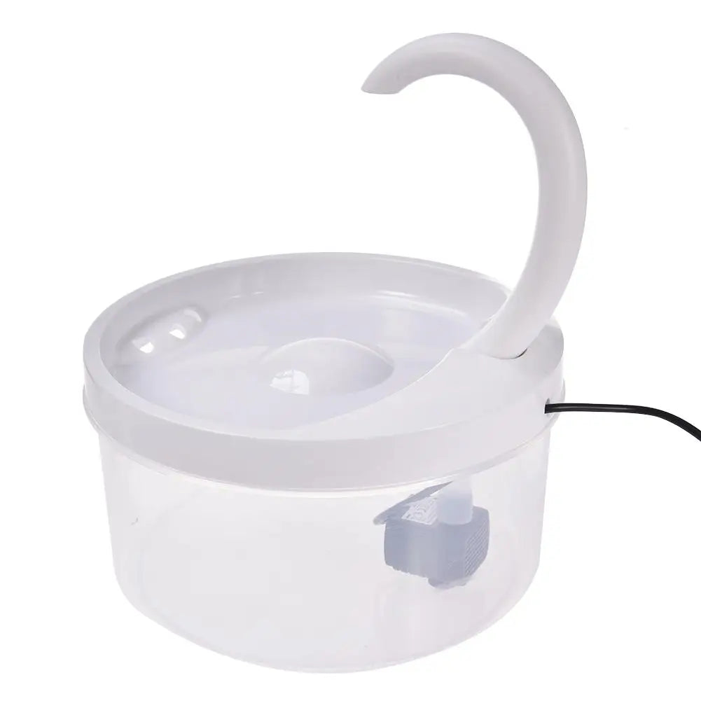 2L LED Blue Light USB-Powered Automatic Pet Water Fountain with Filtration System for Cats and Dogs