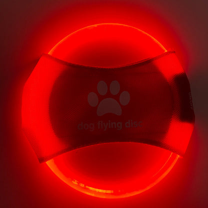 LED Illuminated Dog Flying Discs - Engaging Training Toy for Pets