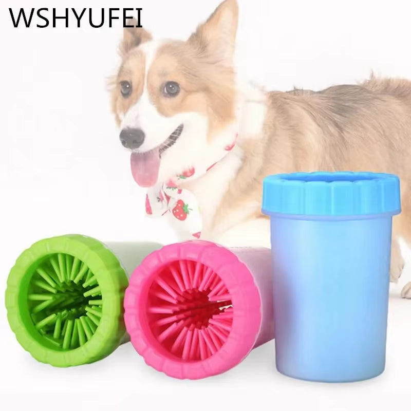 Portable Soft Silicone Pet Cleaning Cup for Quick and Easy Cat Paw Cleaning