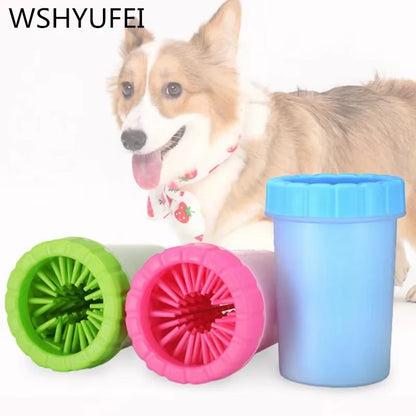 Portable Soft Silicone Pet Cleaning Cup for Quick and Easy Cat Paw Cleaning