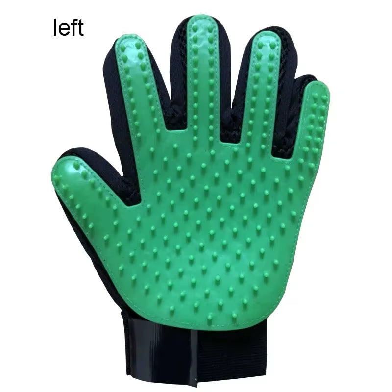 Pet Grooming Glove for Dogs and Cats - Deshedding Hair Remover and Massage Brush for Effective Cleaning and Care