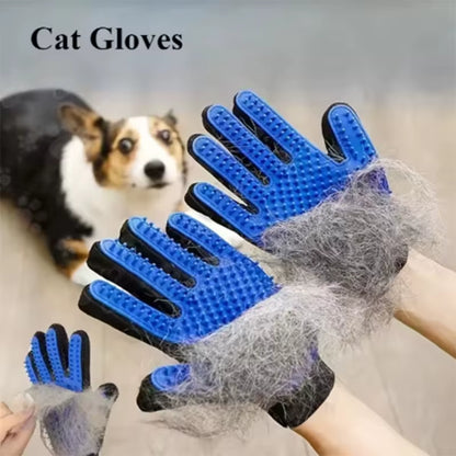 Pet Grooming Glove for Dogs and Cats - Deshedding Hair Remover and Massage Brush for Effective Cleaning and Care