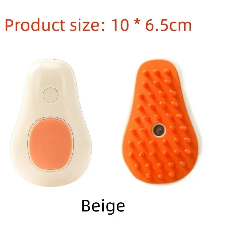 Electric Pet Grooming Steam Brush - 3-in-1 Water Spray Comb for Cats and Dogs, USB Rechargeable