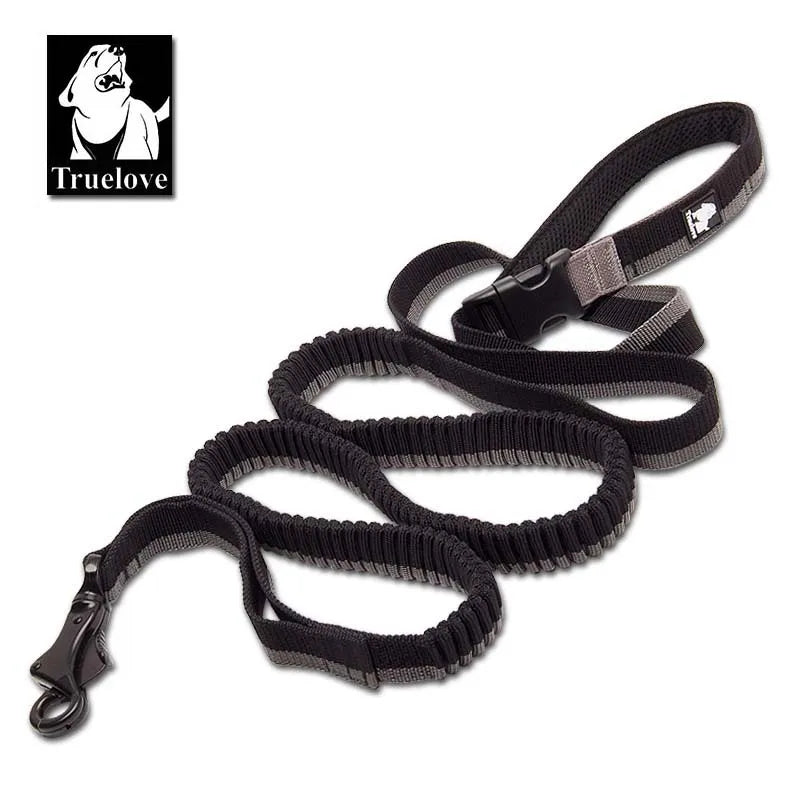 Adjustable Nylon Elastic Bungee Leash for Dogs - Handheld and Waist-Worn for Running, Jogging, and Walking