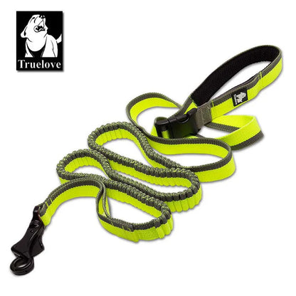 Adjustable Nylon Elastic Bungee Leash for Dogs - Handheld and Waist-Worn for Running, Jogging, and Walking