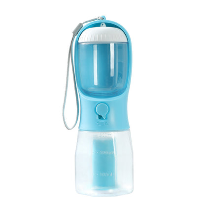 Portable 3-in-1 Dog Water Cup with Food Compartment and Waste Bag Dispenser - Multi-Functional Pet Supplies
