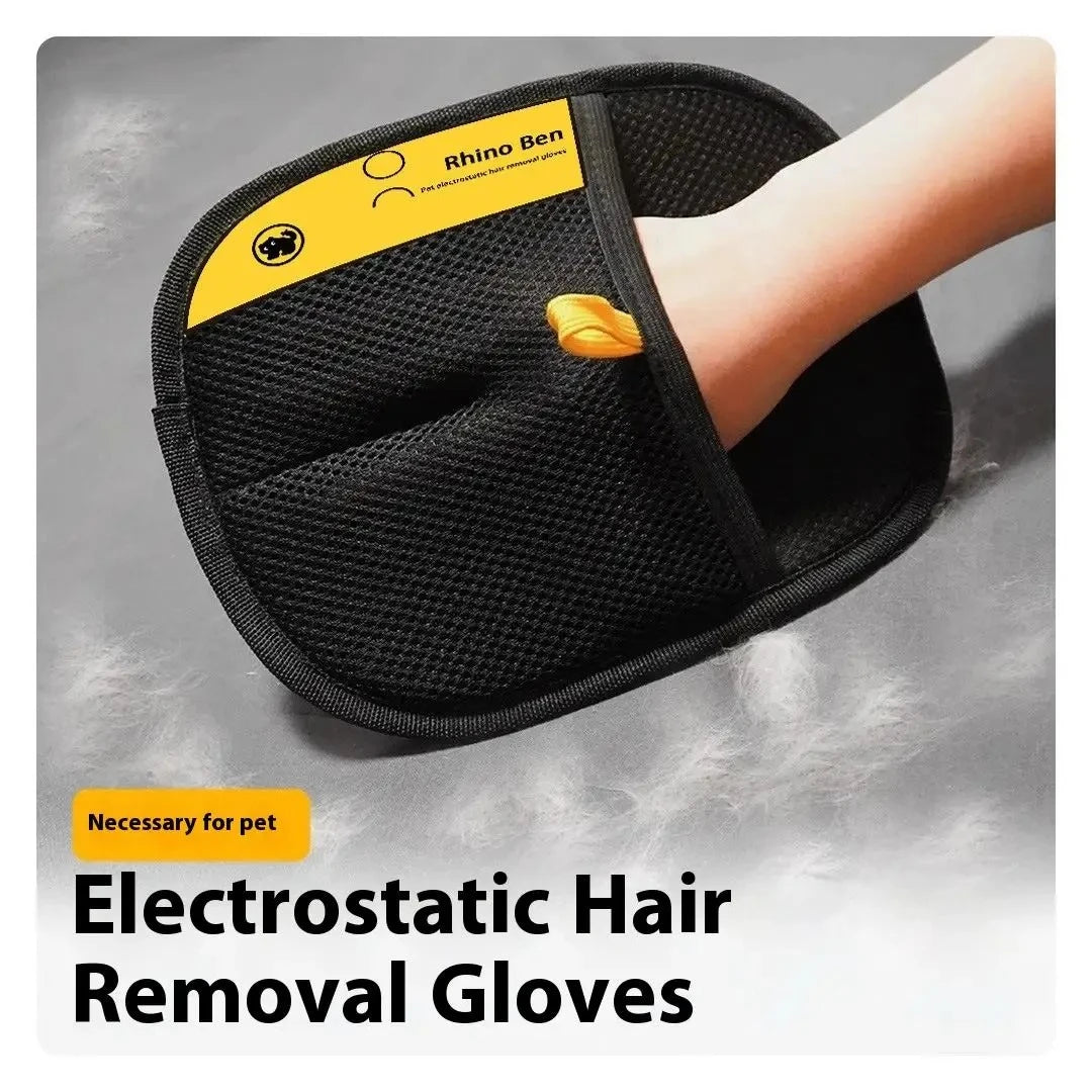 Pet Grooming Glove for Dogs and Cats - Deshedding Hair Remover and Massage Brush for Effective Cleaning and Care
