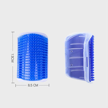 Cat Corner Scrubber Massager and Scratching Brush - Pet Grooming Supplies