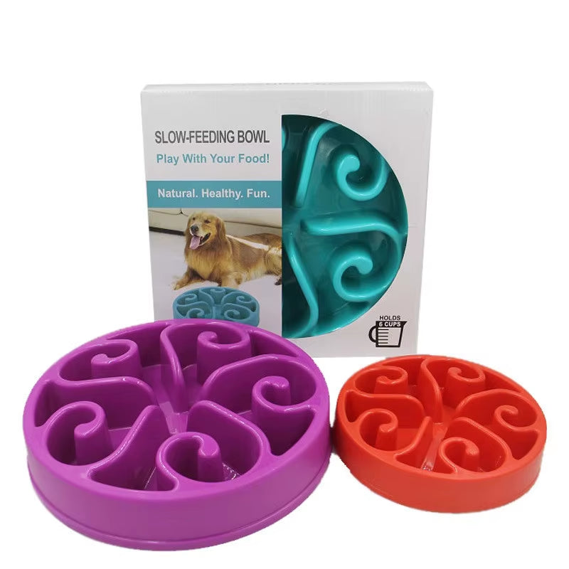 Slow Feeding Dog Bowl - Pet Supplies and Accessories for Cats and Dogs, Model WF923