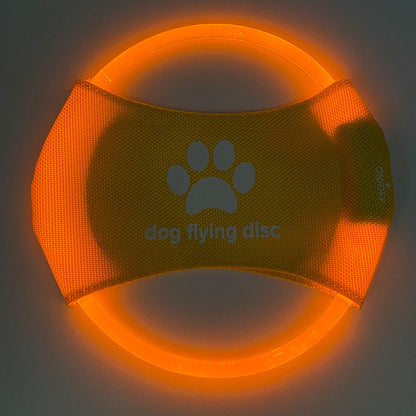 LED Illuminated Dog Flying Discs - Engaging Training Toy for Pets