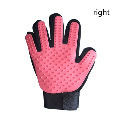 Pet Grooming Glove for Dogs and Cats - Deshedding Hair Remover and Massage Brush for Effective Cleaning and Care