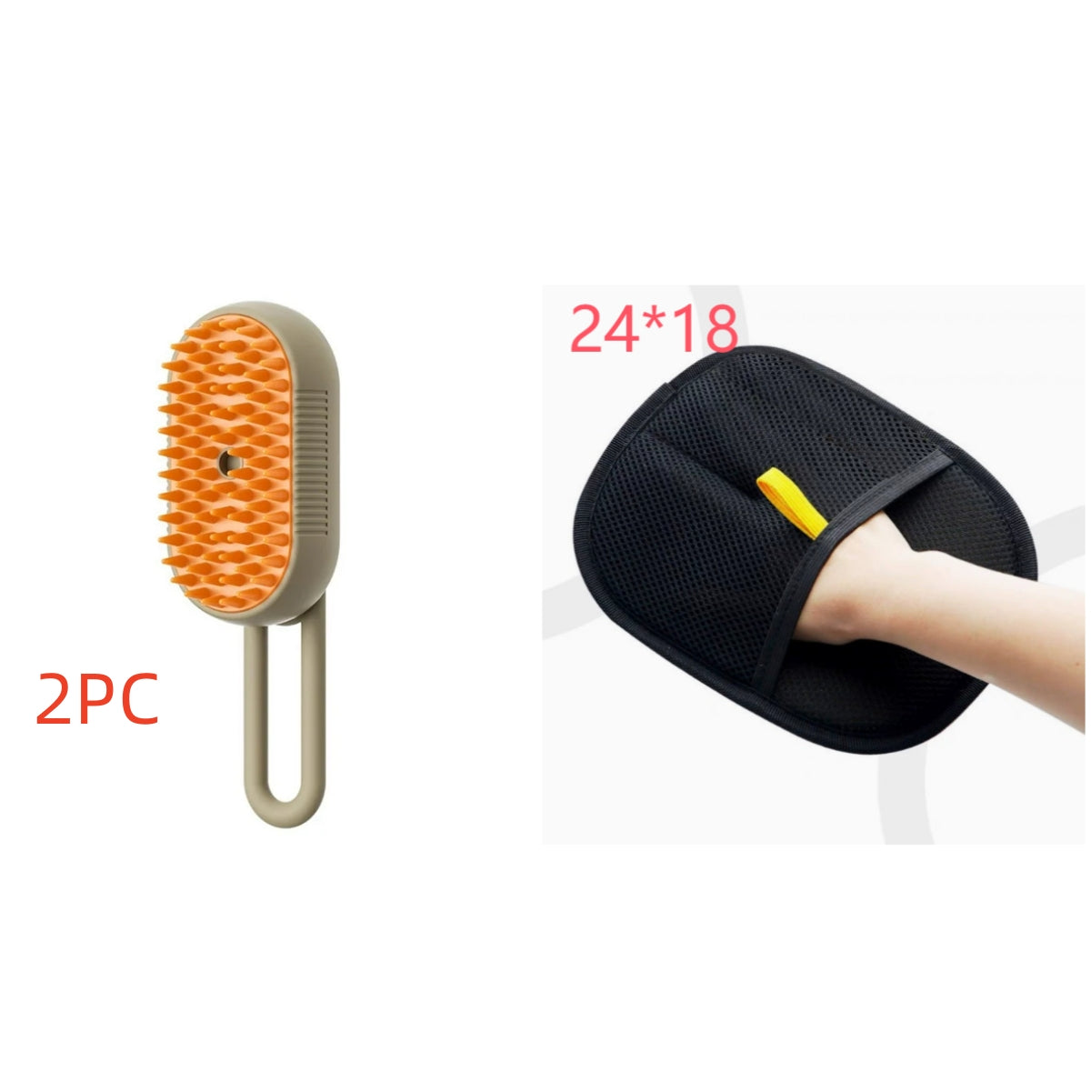 3-in-1 Electric Pet Grooming Brush with Steam Spray for Cats and Dogs - Hair Removal and Massage Comb
