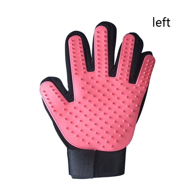Pet Grooming Glove for Dogs and Cats - Deshedding Hair Remover and Massage Brush for Effective Cleaning and Care