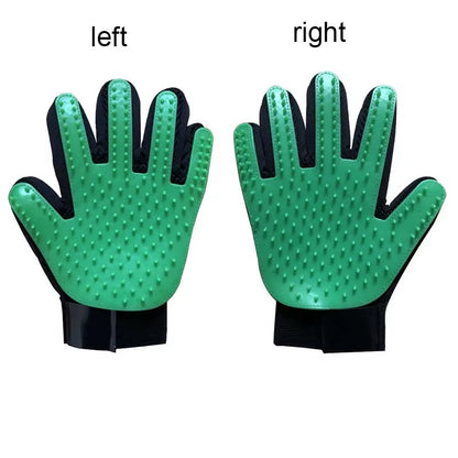 Pet Grooming Glove for Dogs and Cats - Deshedding Hair Remover and Massage Brush for Effective Cleaning and Care