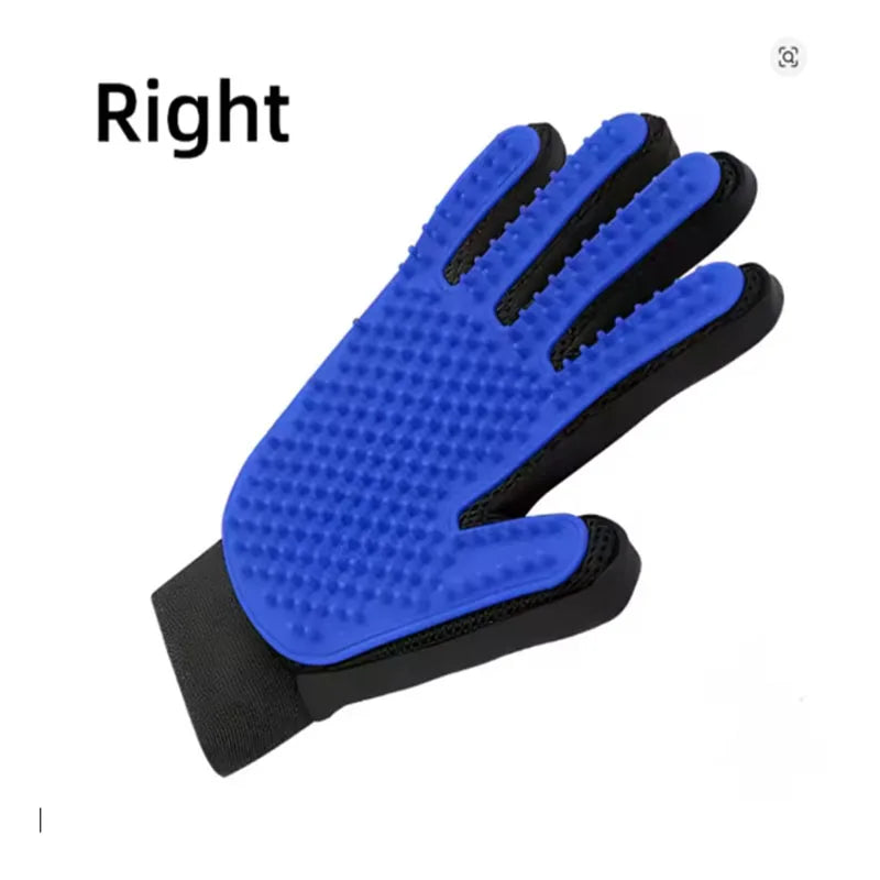 Pet Grooming Glove for Dogs and Cats - Deshedding Hair Remover and Massage Brush for Effective Cleaning and Care