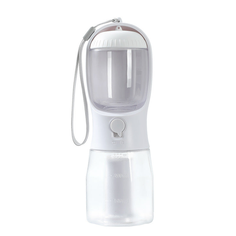 Portable 3-in-1 Dog Water Cup with Food Compartment and Waste Bag Dispenser - Multi-Functional Pet Supplies
