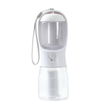 Portable 3-in-1 Dog Water Cup with Food Compartment and Waste Bag Dispenser - Multi-Functional Pet Supplies