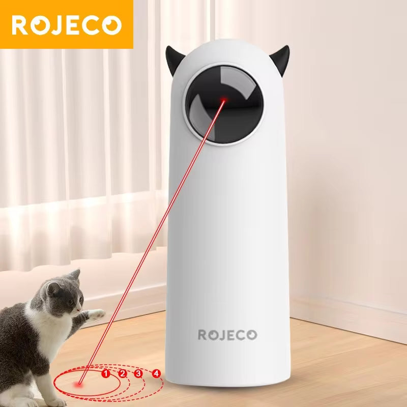 Interactive Smart LED Laser Cat Toy - Automatic Handheld Electronic Pet Device for Indoor Use