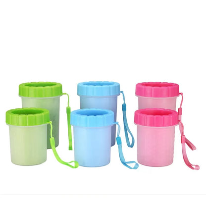 Portable Soft Silicone Pet Cleaning Cup for Quick and Easy Cat Paw Cleaning