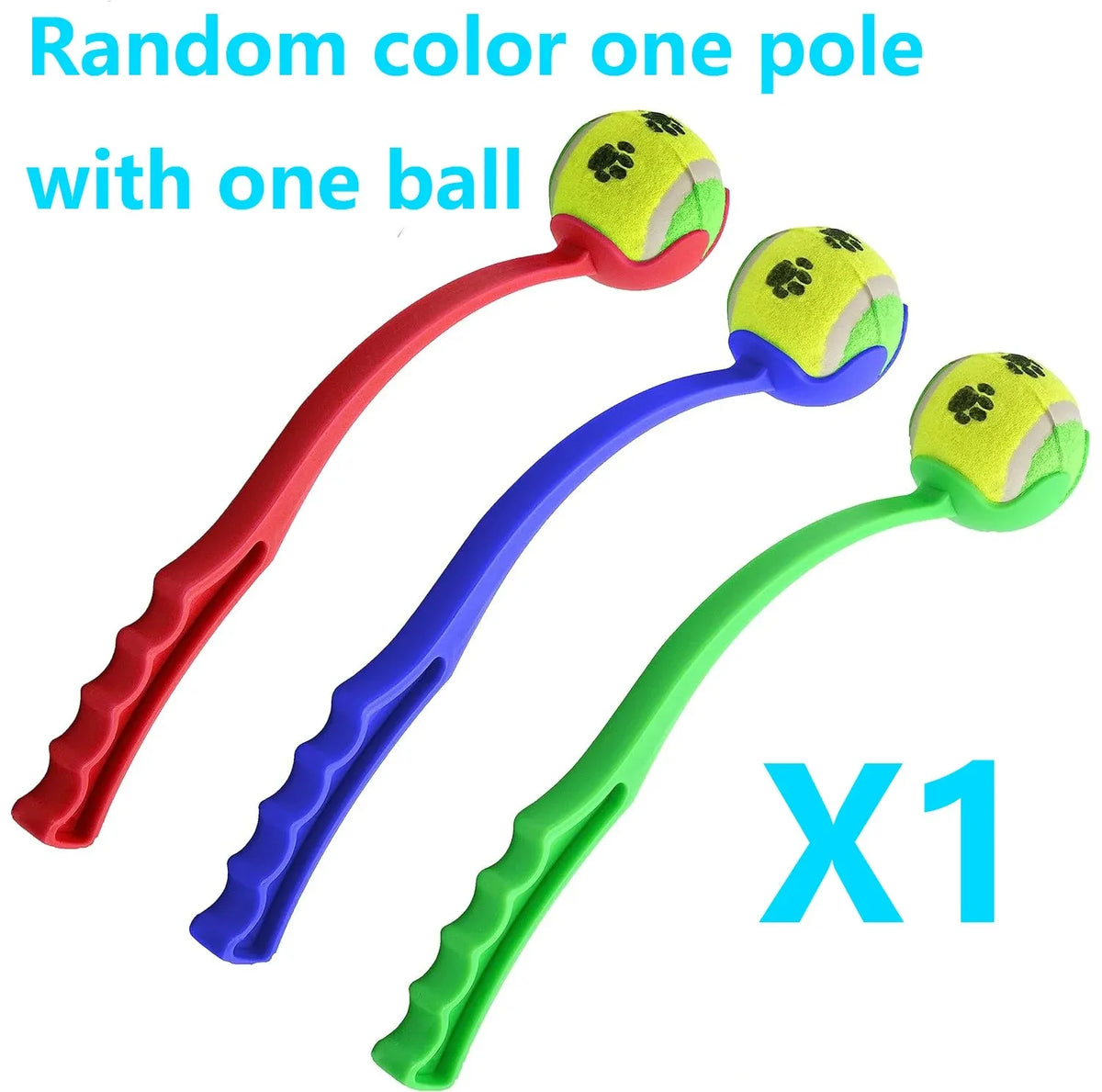Pet Tennis Launcher and Throwing Stick for Dogs - Outdoor Training Toys and Supplies
