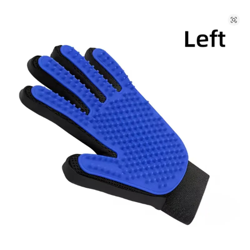 Pet Grooming Glove for Dogs and Cats - Deshedding Hair Remover and Massage Brush for Effective Cleaning and Care