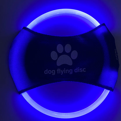LED Illuminated Dog Flying Discs - Engaging Training Toy for Pets