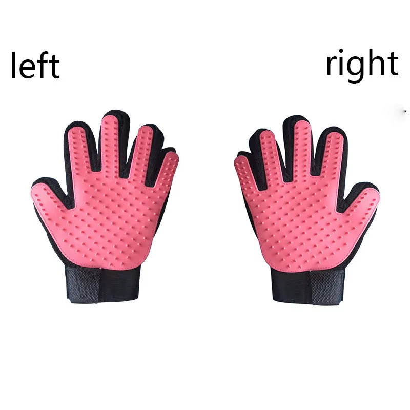 Pet Grooming Glove for Dogs and Cats - Deshedding Hair Remover and Massage Brush for Effective Cleaning and Care
