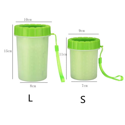Portable Soft Silicone Pet Cleaning Cup for Quick and Easy Cat Paw Cleaning