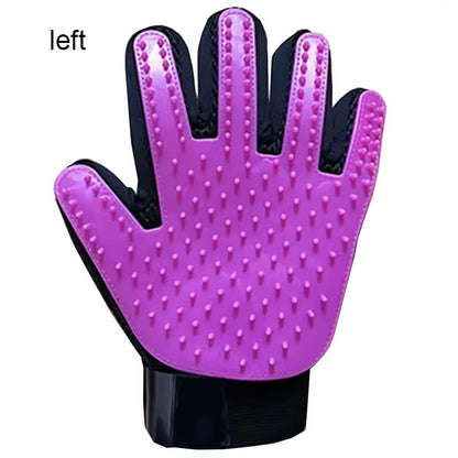 Pet Grooming Glove for Dogs and Cats - Deshedding Hair Remover and Massage Brush for Effective Cleaning and Care