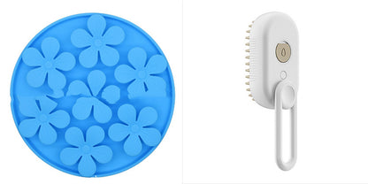 3-in-1 Electric Pet Grooming Brush with Steam Spray for Cats and Dogs - Hair Removal and Massage Comb