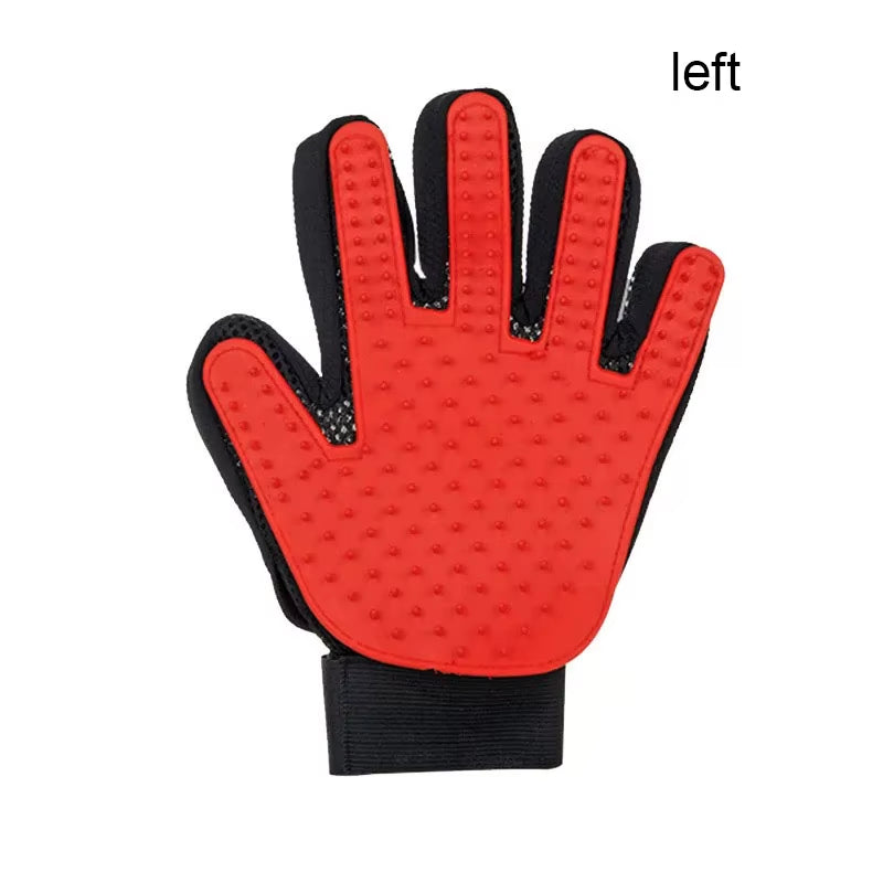 Pet Grooming Glove for Dogs and Cats - Deshedding Hair Remover and Massage Brush for Effective Cleaning and Care