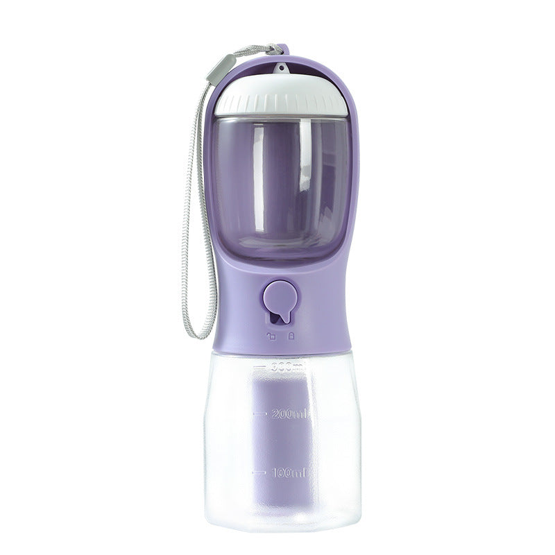 Portable 3-in-1 Dog Water Cup with Food Compartment and Waste Bag Dispenser - Multi-Functional Pet Supplies