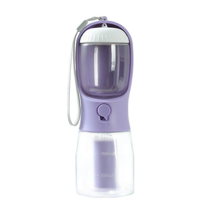 Portable 3-in-1 Dog Water Cup with Food Compartment and Waste Bag Dispenser - Multi-Functional Pet Supplies